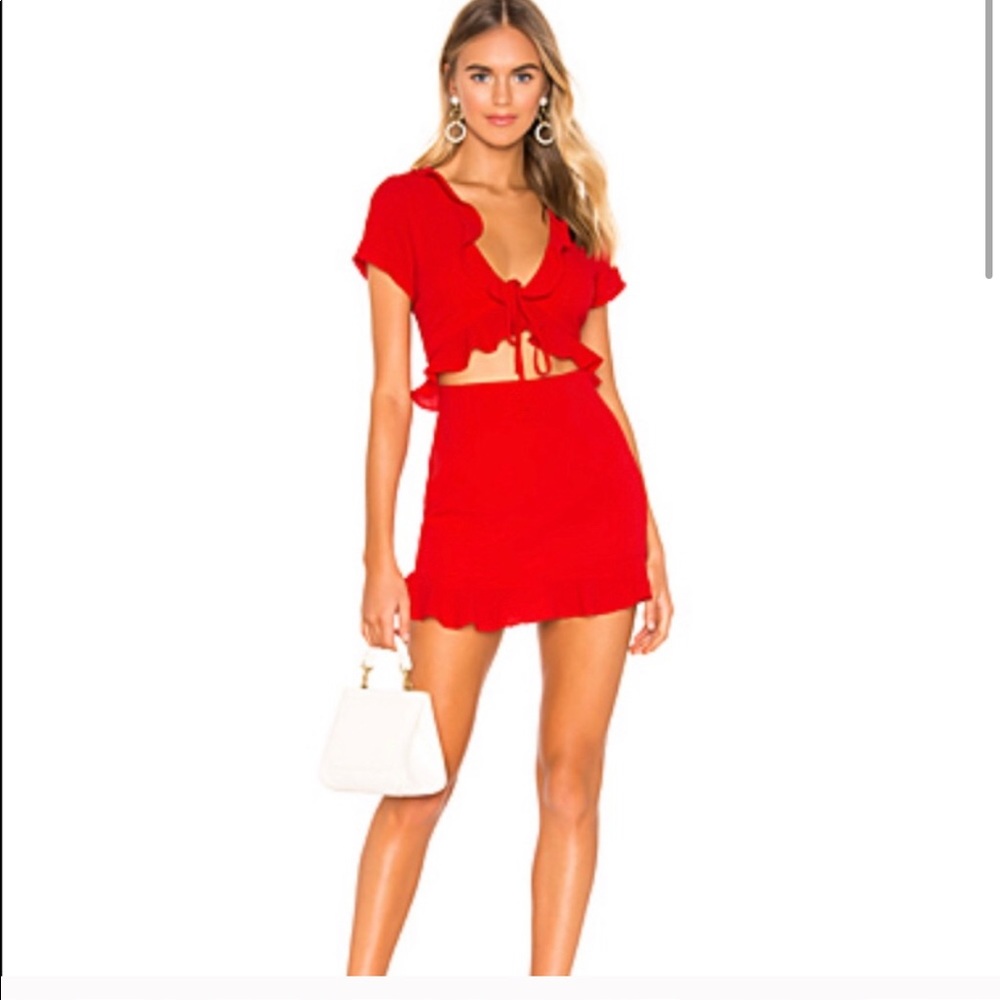 Mia ruffle tie dress